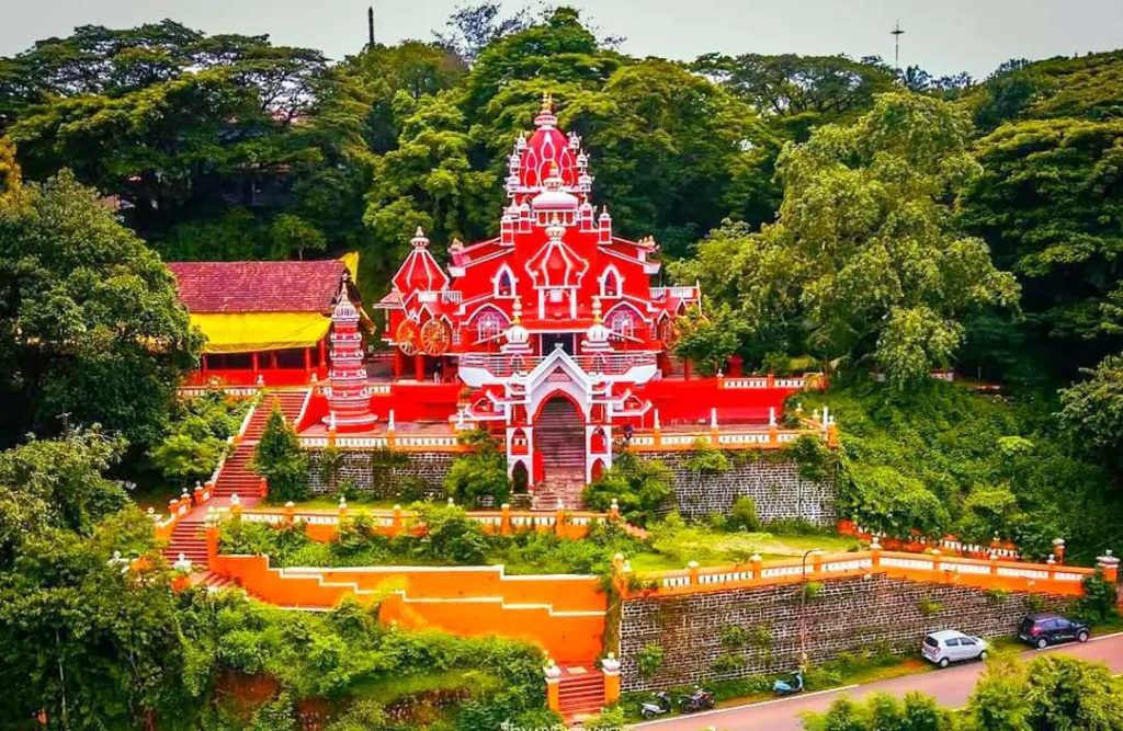 The image shows the Maruti temple in Altinho Fontainhas Panjim