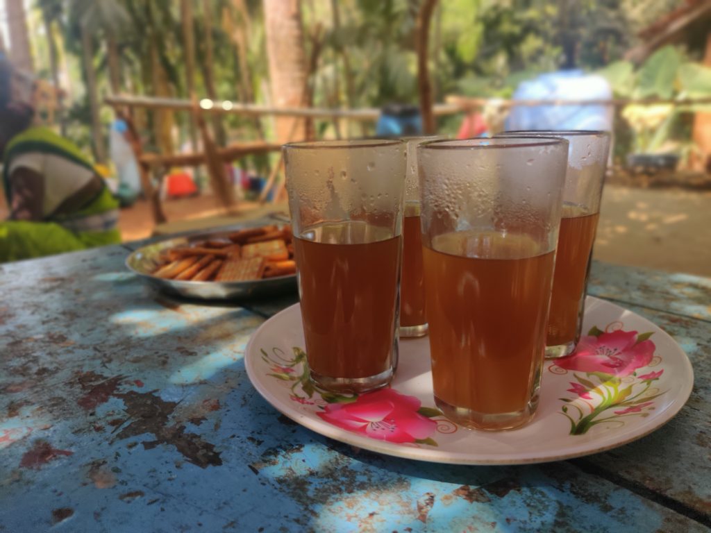 The image shows a Goan non-alcoholic drink Hibiscus Tea