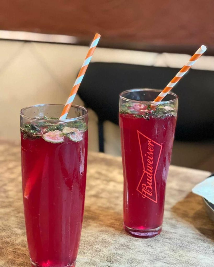 The image shows a Goan non-alcoholic drink Kokum Soda