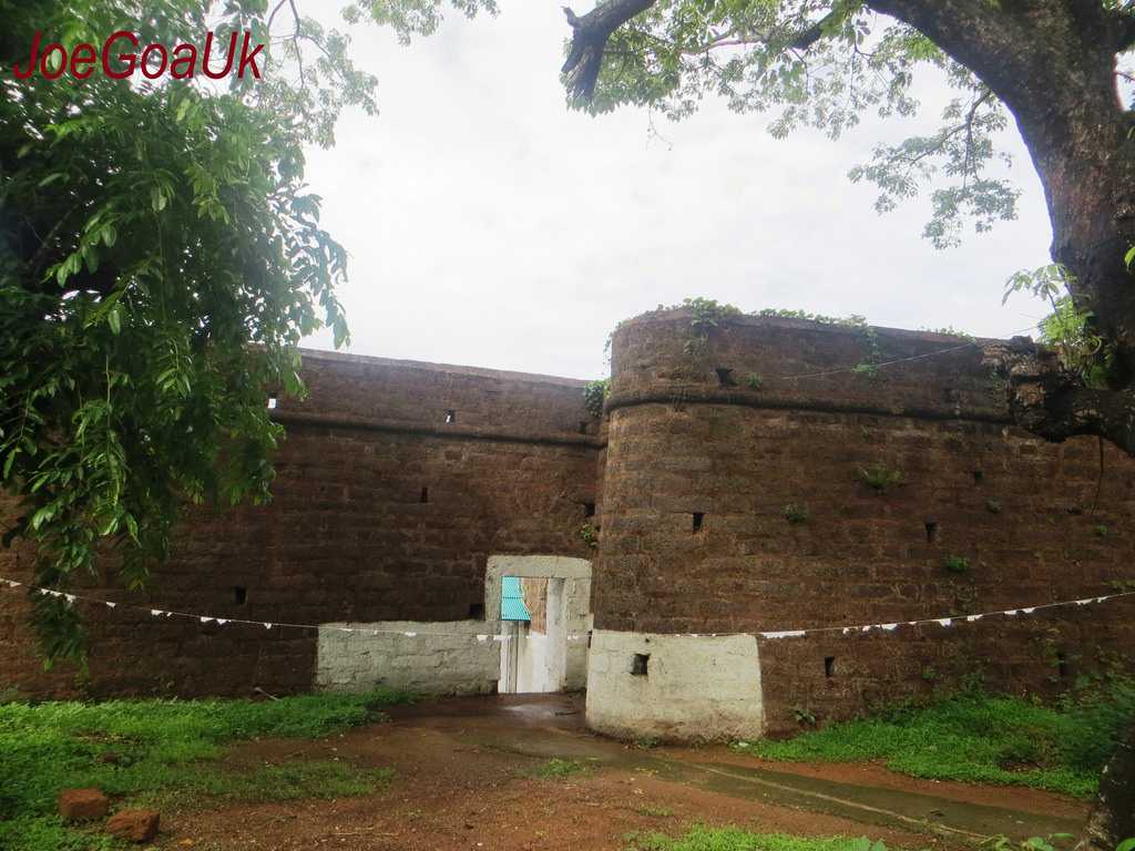 The image shows a famous fort in goa the mormugao fort