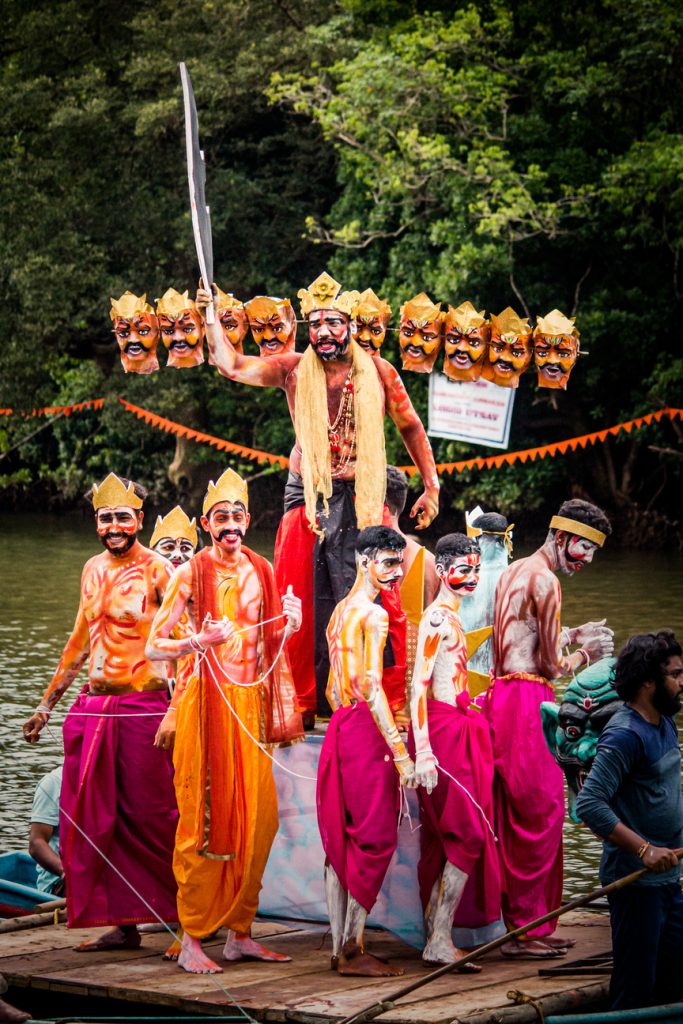 the image shows a local goan festival sangodd