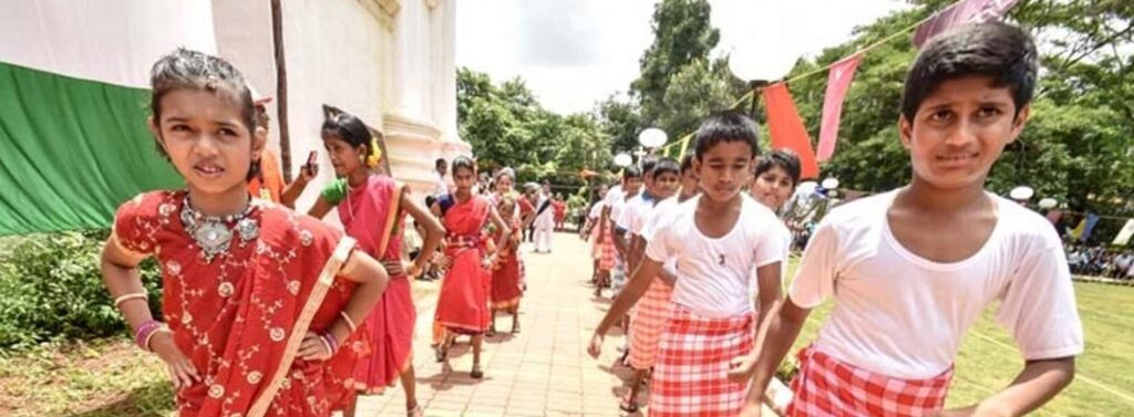 This picture showcases the patoleche fest, an unique festival of Goa